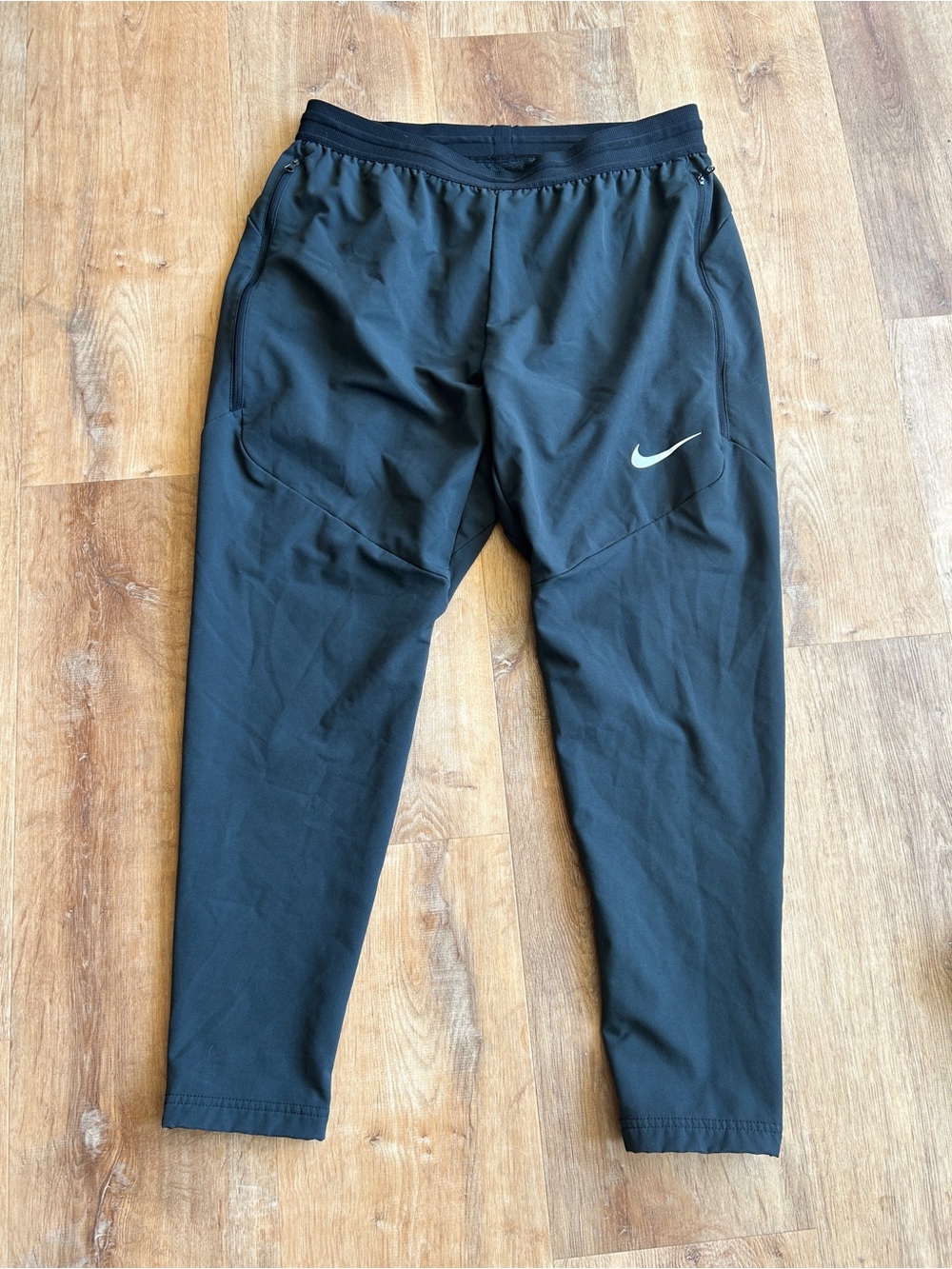 Nike Black Joggers with Silver Swoosh